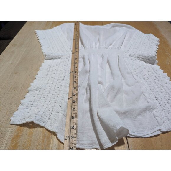 SEASPICE White resort Wear‎ White peruvian cotton Swimwear coverup size small - Picture 9 of 9
